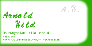 arnold wild business card